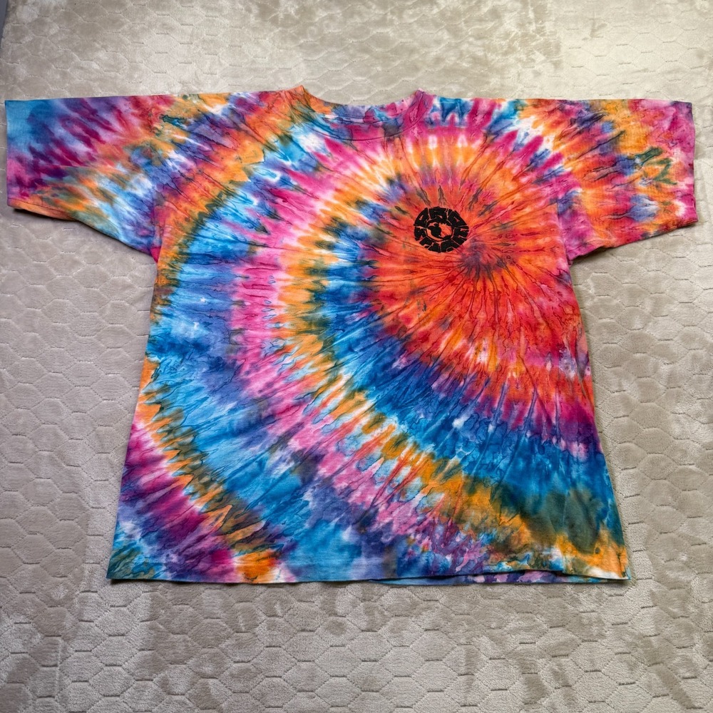 VTG 90s Pro Spirit Wtercolor Tie Dye Graphic T Shirt Size‎ XL Puff Print